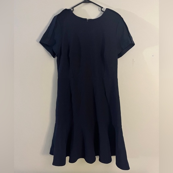 Banana Republic Navy Blue Short Sleeve Dress Size 14 - Picture 2 of 9
